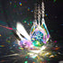 Crystal Suncatchers Hanging Crystals Rainbow 76mm Prisms Pendant with Chakra Beads for Window Indoor Outdoor Decor (Pack of 3)...