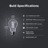 Feit Electric LED Built-in Dusk to Dawn Sensor Intellibulb - Clear Filament A19 with an E26 Medium Base Light Bulb - 60W equivalent - 15 Year Life...