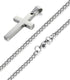 FIBO STEEL Stainless Steel Cross Pendant Chain Necklace for Men Women, 22-30 Inches...