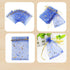 100 Pack 7x9 Inch Moon Star Organza Jewelry Gift Pouch Candy Pouch Drawstring Wedding Favor Bags MS17 (royalblue)...