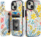 HAOPINSH for iPhone 15 Wallet Case with Card Holder, Floral Flower Pattern Back Flip Folio PU Leather Kickstand Card Slots Case for Women Girls, D...