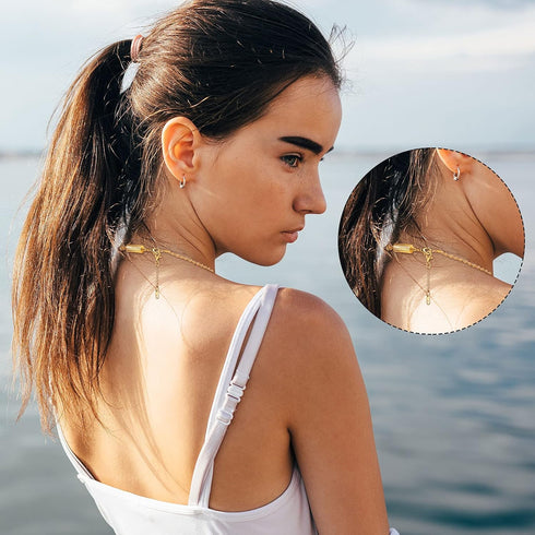 8 Pieces Magnetic Jewelry Clasps for Necklace Closures Screw Locking Necklace Clasp Magnetic Lobster Connector Jewelry Clasps Closures with 43 mm ...