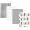Hudson Baby Unisex Baby Cotton Flannel Burp Cloths 4-Pack, Farm Friends Grey, One Size...