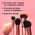 e.l.f. Cosmetics Complexion Essentials Brush & Sponge Set, Concealer, Powder, Blush & Highlighter Brushes & Total Face Sponge For A Perfect Comple...