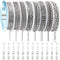 Ecoofor Necklace Chains for Jewelry Making, 62.3 Feet 8 Rolls 304 Stainless Steel Jewelry Chains for DIY Necklace Bracelet Jewelry Making with Sta...