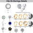 15 Pairs Clip On Earrings for Women Non Pierced Gold Sliver Cute Earrings Crystal Earrings Pearl Earrings Charming Fashion Chunky Hoop Earrings Se...