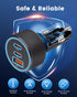 USB C Car Charger, 3-Port 67W Dual USB-C & USB-A Car Power Adapter PD/QC Fast Charging Cigarette Lighter for iPhone 15/14/13/12/11/Pro Max, iPad, ...