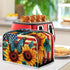 Sunflower Butterfly Print Toaster Cover 4 Slice American Flag Small Kitchen Appliance Cover, Washable Oven Cover Washable Kitchen Broiler Cover, A...