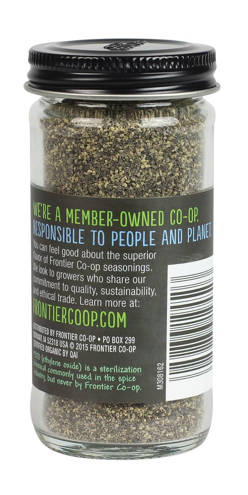 Frontier Natural Products Pepper, Og, Medium Black, Ft, 1.80-Ounce...