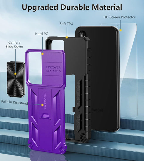 FNTCASE for Samsung Galaxy A54-5G Case: Military Grade Drop Proof Protection Cell Phone Cover with Kickstand | Rugged Shockproof Protective Bumper...