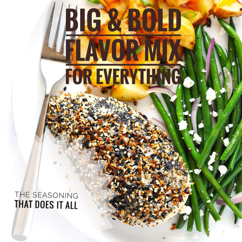 Everything Bagel Seasoning Blend Original XL 10 Ounce Jar - Bagel Allspice, Sesame Seasoning Spice Shaker, Delicious Blend of Sea Salt and Spices ...