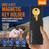 Magnetic Key Holder for Car - 3 Pack - 1 size - Car Key Hider & More - Strong Magnets - Rugged Black Plastic Cases...