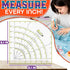 Acrylic Square Quilting Ruler - Quilting Rulers for Precision Cutting, Patchwork Crafts & DIY Decor - Easy to Use, 8.1x8.1 Transparent Square Quil...