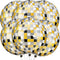 KatchOn, Large Disco Ball Balloons - 22 Inch, Pack of 6 | 4D Sphere Black Silver and Gold Disco Balloons for Bachelorette, Disco Party Decorations...