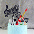 JeVenis 30 Pcs Music Notes Cupcake Toppers Guitar Cake Toppers Rock Cupcake Topper for Kids Birthday Musician Party Baby Shower Party Favor...