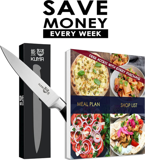 KUMA Paring Knife - 3.5 Inch Pro Bolster Japanese Profile Kitchen Knife For Detailing With Ease - Stainless Steel Vegetable & Fruit Knife With Erg...