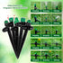 30Pcs Drip Irrigation Emitters Sprayer with Lock Barbed for 1/4" Drip Irrigation Tubing Leak-Proof Adjustable Micro Spray Irrigation Drippers for ...