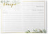 Dashleigh Farmhouse Greenery Recipe Cards with Gold Foil - 48 Double Sided 4x6 Cards - Sage Green Rustic Kitchen & Bridal Shower Gift...