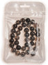 Smooth Round Shape Natural Gemstone Loose Beads for 1 Strand per Bag Approxi 15.5 inch 48-50pcsJewelry Making (8mm, Black White Dragon Design Agat...