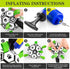 Dog Toys Soccer Ball with Straps, World Cup Interactive Toys for Tug of War, Dog Water Toys, Puppy Birthday Gifts for Small & Medium Dogs (Cabbage...