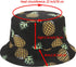 Banana Print Bucket Hat Fruit Pattern Fisherman Hats Summer Reversible Packable Cap...