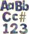 Carson Dellosa 219-Piece 4 Inch Galaxy Marble Cutout Letters for Bulletin Boards, Numbers, Punctuation & Symbols, Space Themed Bulletin Board Lett...