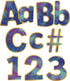 Carson Dellosa 219-Piece 4 Inch Galaxy Marble Cutout Letters for Bulletin Boards, Numbers, Punctuation & Symbols, Space Themed Bulletin Board Lett...