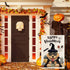 Golden Retriever Happy Halloween Garden Flags for Outside, Halloween Witch Hat Dog Garden Flag, Burlap Holiday Dog Welcome Yard Flag 12x18 Inch Do...