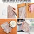 ALAZA Pink Marble and Golden Splatter Paint Kitchen Towels Absorbent Dish Towels Soft Wash Clothes for Drying Dishes Cleaning Towels for Home Deco...