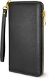 Women's Wallet, Black, Faux Leather, RFID Protected, 8.9" x 4.7" x 0.8"...
