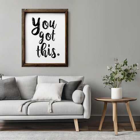 Posterizer 1 pcs-You Got this, positive saying wall art-Motivational & Inspirational Art-Quotes and Poems-decor for office wall- UNFRAMED Wall Art...
