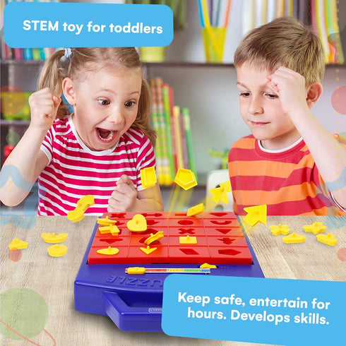 Winning Fingers Shape Toy Puzzle Game – Pop Up Board Game with Shape Puzzles - Two Players Concentration Games Puzzle Board Matching Game - Educat...