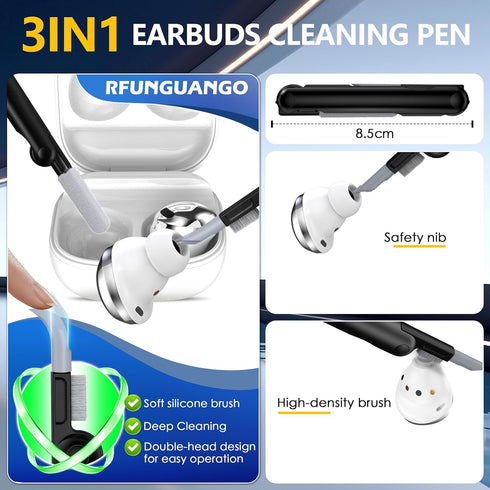 RFUNGUANGO with Keychain, Cleaning Tool Included, Gaming Console Themed Case for Samsung Galaxy Buds 2 Pro/Buds Pro/Buds Live/Buds 2/Galaxy Buds F...