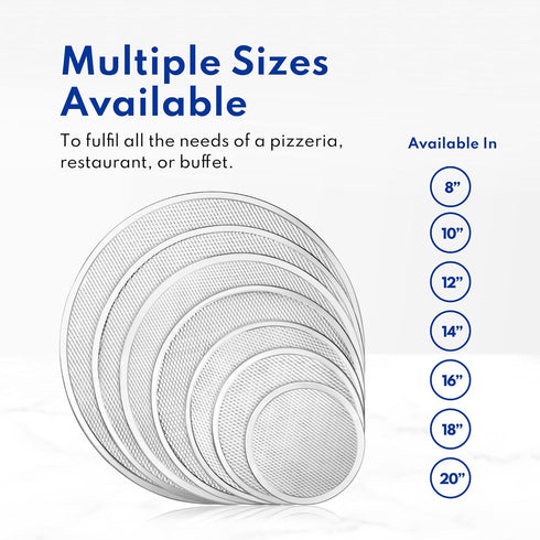New Star Foodservice Restaurant-Grade Aluminum Pizza Baking Screen, Seamless (20-Inch (Pack of 1))...