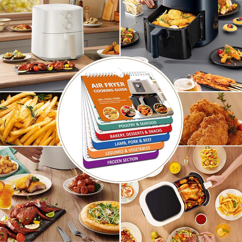 ???????? 200 ?????????? Air Fryer Cheat Sheet Magnets Cooking Guide Booklet, Air Fryer Cooking Guide, Air Fryer Magnetic Cheat Sheet Set, Air Frye...