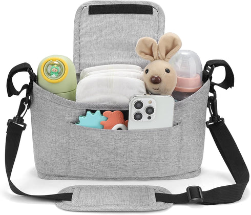 Accmor Universal Stroller Organizer, Stroller Bag Caddy Organizer with Adjustable Shoulder Strap, Stroller Organizer Accessories for Uppababy, Bab...