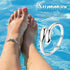 FIBO STEEL 3 PCS Toe Rings for Women 925 Sterling Silver Adjustable Toe Rings Open Cuff Toe Rings CZ Daisy Moonstone Ring Band Rings Beach Foot Je...
