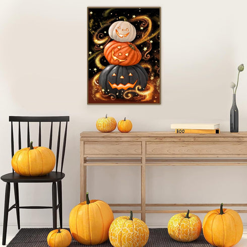 xackcme Pumpkin Diamond Painting Kits for Adults-Pumpkin Diamond Art Kits for Adults,Gem Art Kits for Adults for Gift Home Wall Decor Gifts(16x12i...