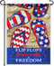 Artsy Woodsy Patriotic Flip Flops Fireworks And Freedom 12x18 Burlap Garden Flag, Patriotic Outdoor Decor, Independence Day, July 4th Decorations,...