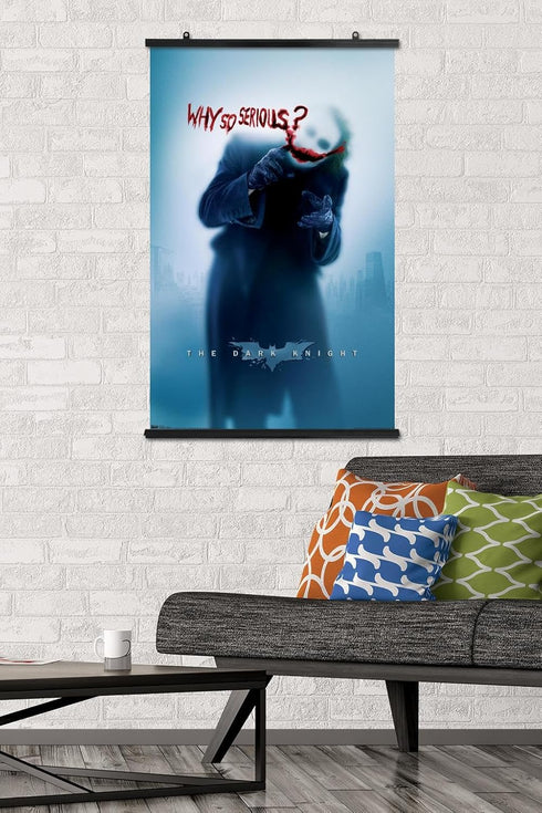 Trends International DC Comics - The Dark Knight - The Joker - Why So Serious Wall Poster, 22.375" x 34", Premium Poster & Clip Bundle...