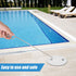 2pcs Swim Skimmer Basket Hook, 14.4in Pool Skimmer Arm Stainless Steel Extension Handle Skimmer Lid Lifting Hook for Hand Clean Pool Maintenance K...