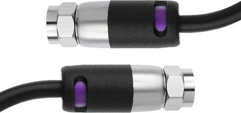 Mediabridge™ Coaxial Cable (3 Feet) with F-Male Connectors – Dual Shielded - Flex Series - Digital Audio/Video Cable - Black - (Part# CJ03-MBF-N1)...