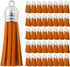 Mandala Crafts 100 Pcs Orange Faux Suede Tassels Bulk Keychain Making Supplies - Small Leather Tassels for Charms, Jewelry Making, and DIY Crafts...