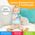 OgoBolli Teether Ring Tactile Sensory Ball Toy for Babies & Toddlers - Stretchy, Squishy, Soft, Non-Toxic Silicone - Boys and Girls Age 6+ Months ...