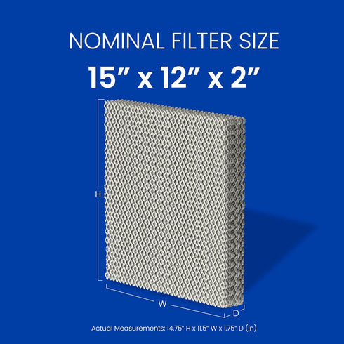 AprilAire 12 Water Panel Humidifier Filter Replacement for AprilAire Whole-House Humidifier Models 112, 224, 225, 440, 445, 445A, 448 (Pack of 2)...