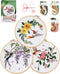 Santune 3 Sets Embroidery kit for Beginners Adults,Stamped Hummingbird Patterns,Cross Stitch Kits Including Clear Instructions,Video Tutorials,Hoo...