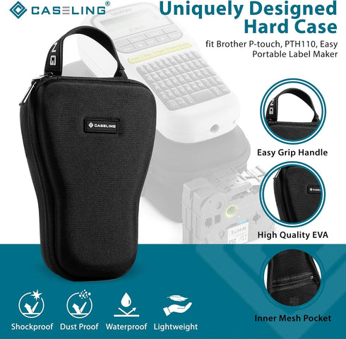 caseling Hard Case Fits Brother P-Touch PTH110 Easy Portable Label Maker. (case only)...