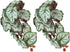 2Pcs Artificial Reptile Plant, Plastic Simulation Vine Lifelike Aquarium Fish Leaves Decoration with Suction Cup, Pets Fake Green Plastic Ornament...