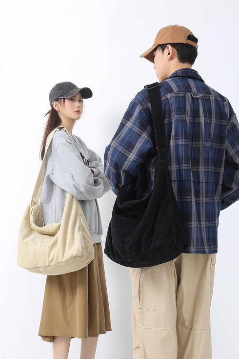 Makukke Corduroy Tote Bag Women Shoulder Bag Handbag Big Capacity Hobo Bag Casual Work Shopping...