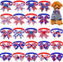 24PCS 4th of July Dog Bow Tie Collar, Independence Day Pet Bow Tie, Adjustable Star Stripe Collar, Patriotic Memorial Day Pet Bow Tie...